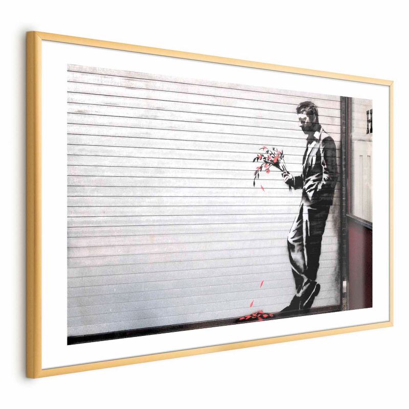Plakat Artgeist Zakochany 42x29,7 cm z ramą złotą 1 szt