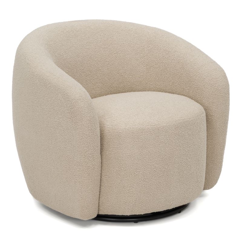 Fotel obrotowy MebleMWM MY-6531 Now or never 06 boucle beż 1 szt.