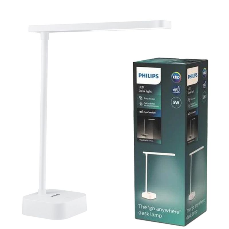 Lampa biurkowa Philips Tilpa biały 5 W 5000 K 90 lm IP20 1 szt.