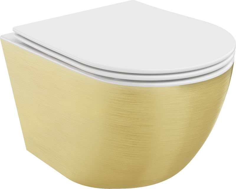 Miska wc wisząca Mexen Lena biało-złota 48x36x35,5 cm 1 szt.