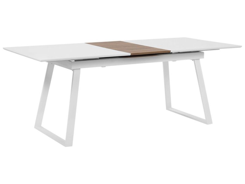 Stół do jadalni Kaluna 90 cm 160/200 cm Biały 1 szt.