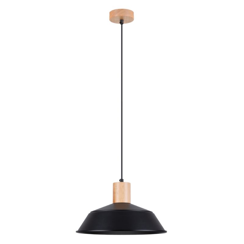 Lampa wisząca Sollux Lighting FANO czarna 1 szt.