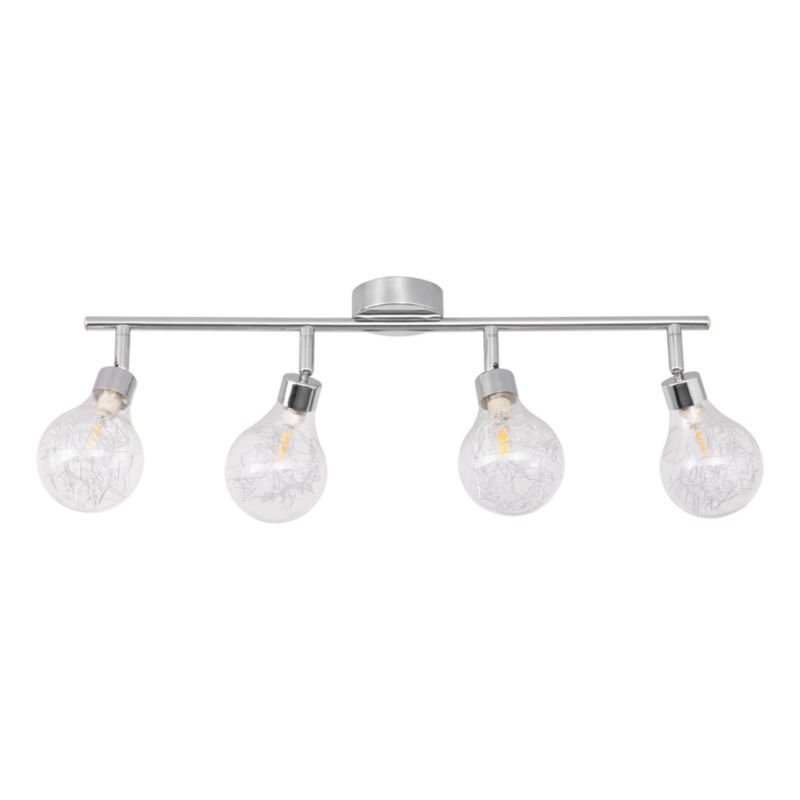 Lampa Sufitowa SPOT Light 4xG9 Max.28W Kombinacja Chromu z Transparentnym Szkłem, Polski Producent, 1 szt.