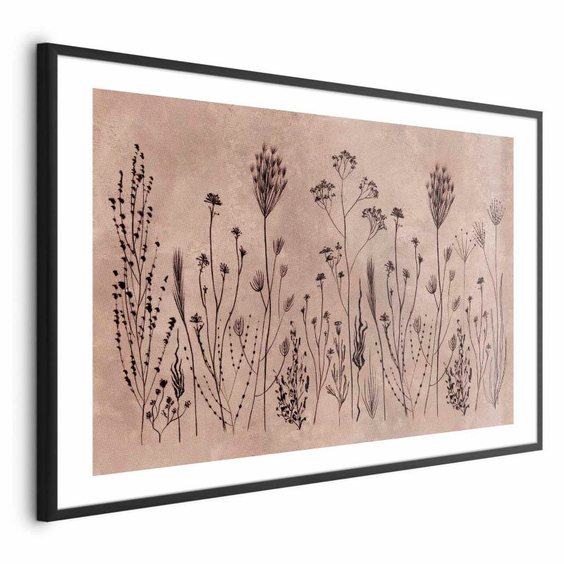 Plakat Artgeist Polne kwiaty 30x21 cm z ramą czarną 1 szt