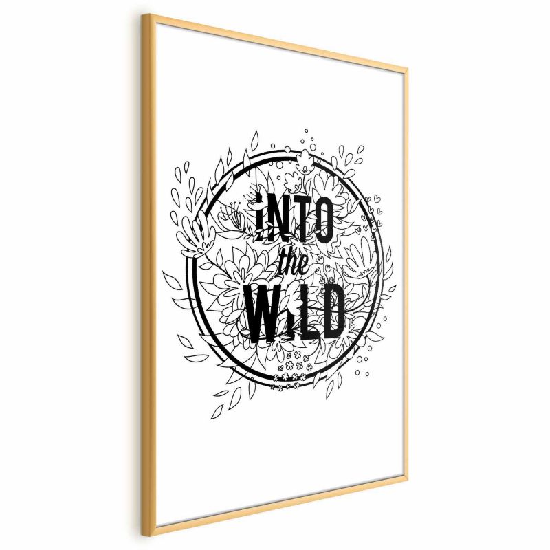 Plakat Artgeist Into the wild 29,7x42 cm z ramą złotą 1 szt