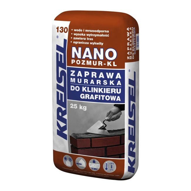 Zaprawa do klinkieru Kreisel 25 kg grafit
