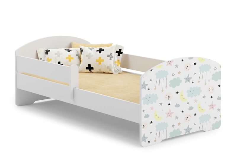 Łożko dziecięce Kobi LUK z barierką 160x80 Kobi Gwiazdki 1 szt.