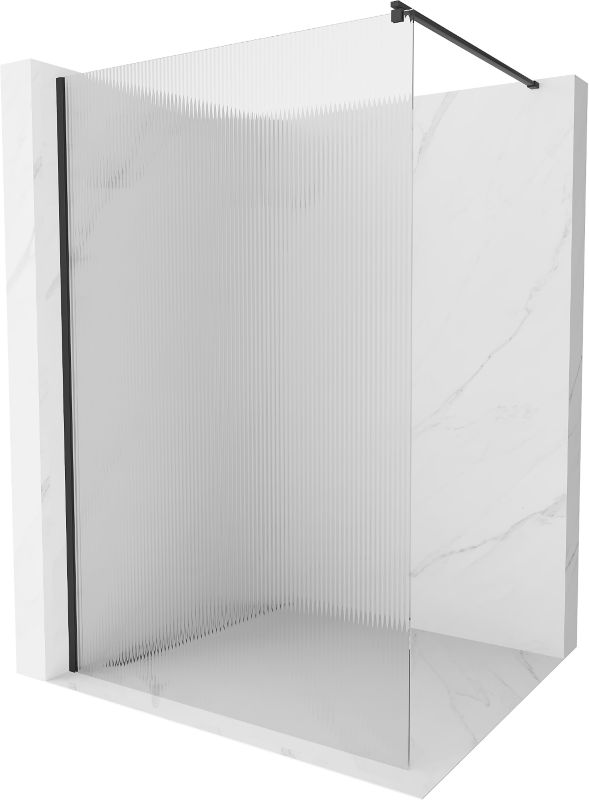 Ścianka prysznicowa Mexen Kioto czarna 140x200 cm 800-140-101-70-09 1 szt.