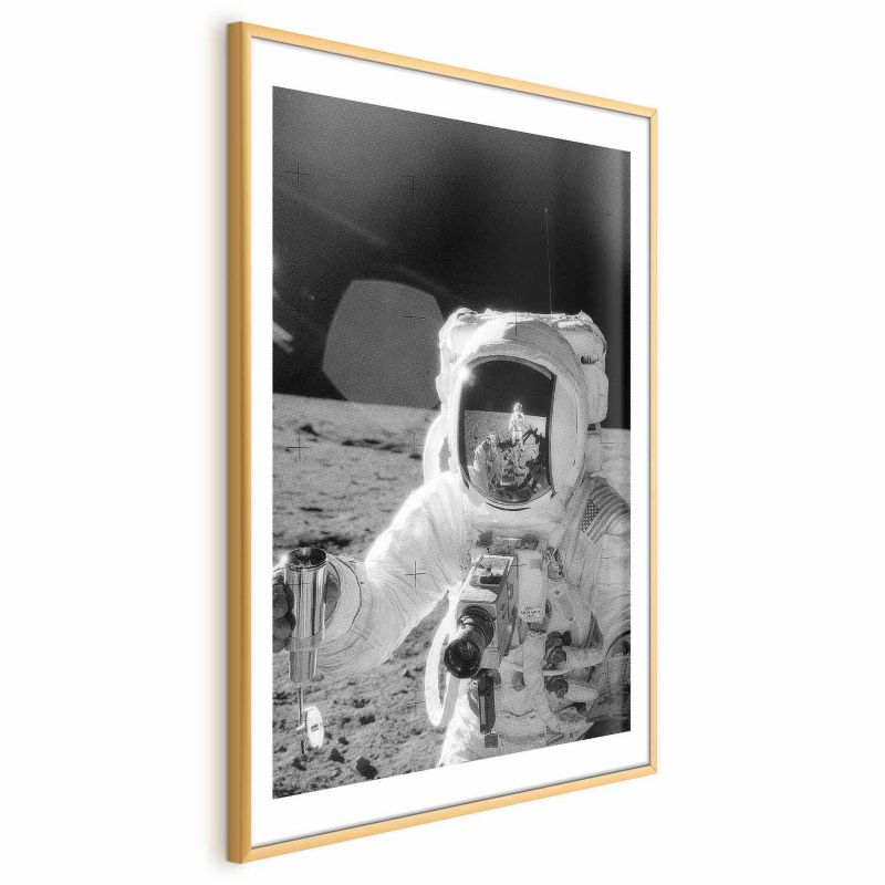 Plakat Artgeist Zawód kosmonauta 21x30 cm z ramą złotą 1 szt