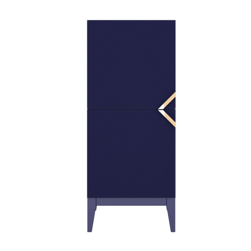 Drewniana komoda Visby DEMI high 2d granat 1 szt.