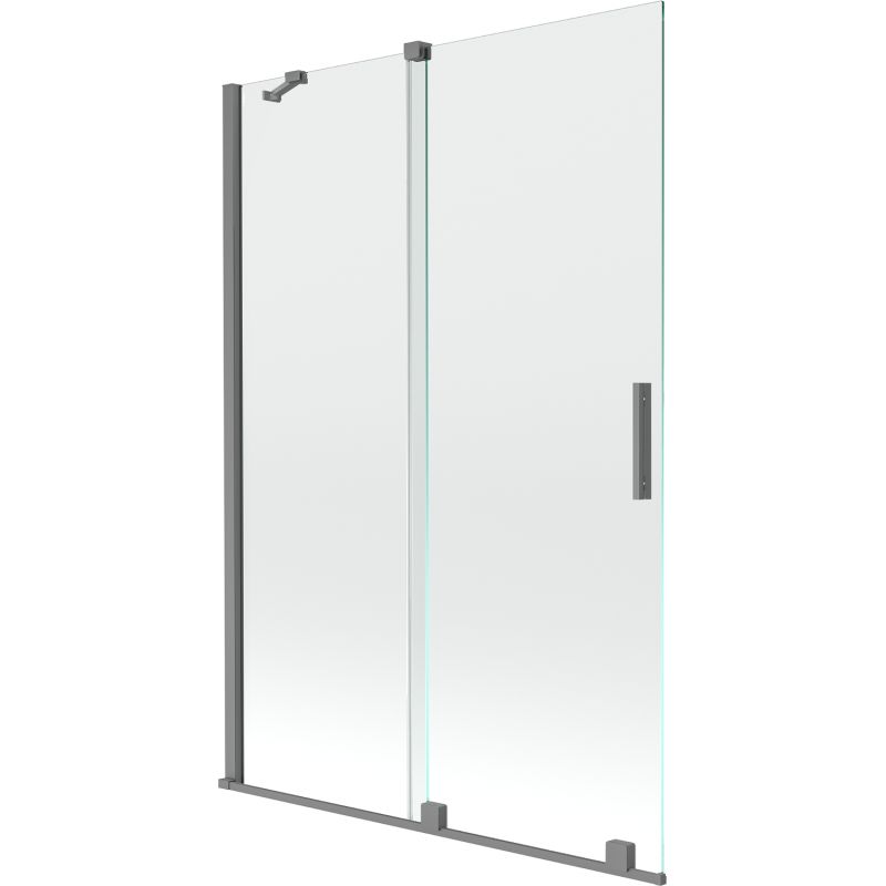 Parawan nawannowy 2-skrzydłowy Mexen Velar gun metal 120 x 150 cm 1 szt.