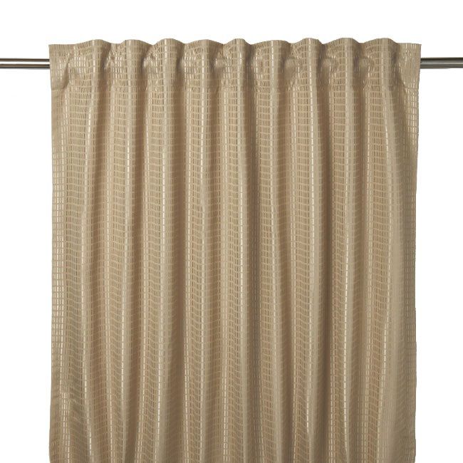 Zasłona GoodHome Mandlay 140 x 260 cm beżowa