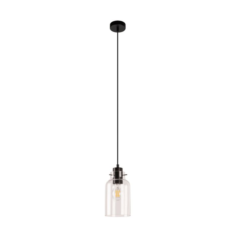 Drewniana Lampa Wisząca SPOT Light 1xE27 Max.60W Drewno Bukowe Orzechowe FSC z Transparentnym Szkłem, 1 szt.