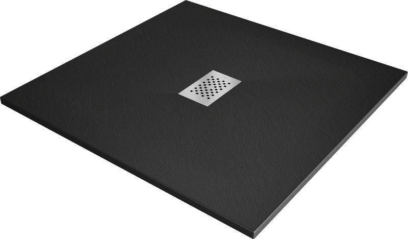 Brodzik kwadratowy Mexen Hugo czarny 100x100 1 szt.