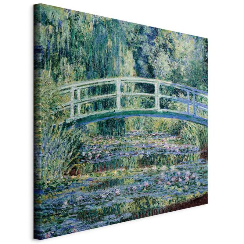 Obraz Artgeist Mostek w Giverny 80 x 80 cm płótno włoskie 1 szt