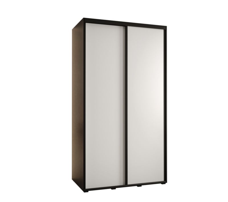 Szafa przesuwna Abiks DAVOS 1 wysoka szer.130cm czarny/biały/czarny 1szt.