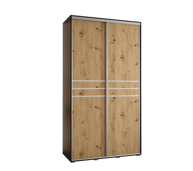 Szafa przesuwna Abiks DAVOS 10 wysoka szer.130cm czarny/artisan/srebrny 1szt.