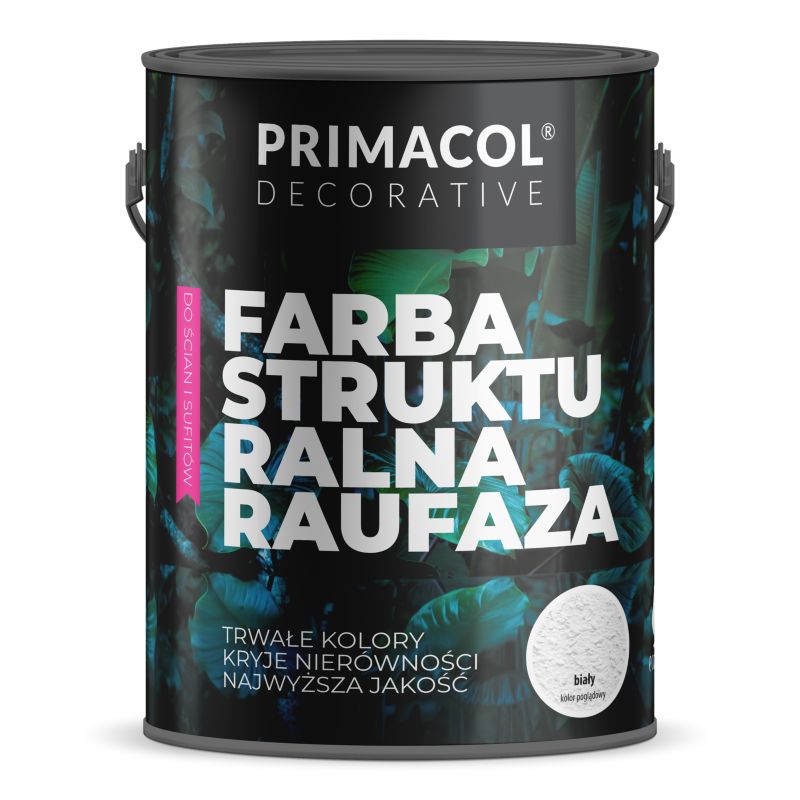 Farba strukturalna Colours Raufaza biały 5 l