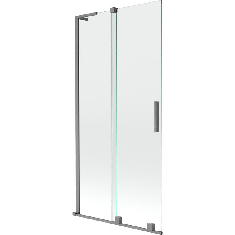 parawan nawannowy rozsuwany Mexen Velar L gun metal 90 x 150 cm 1 szt.