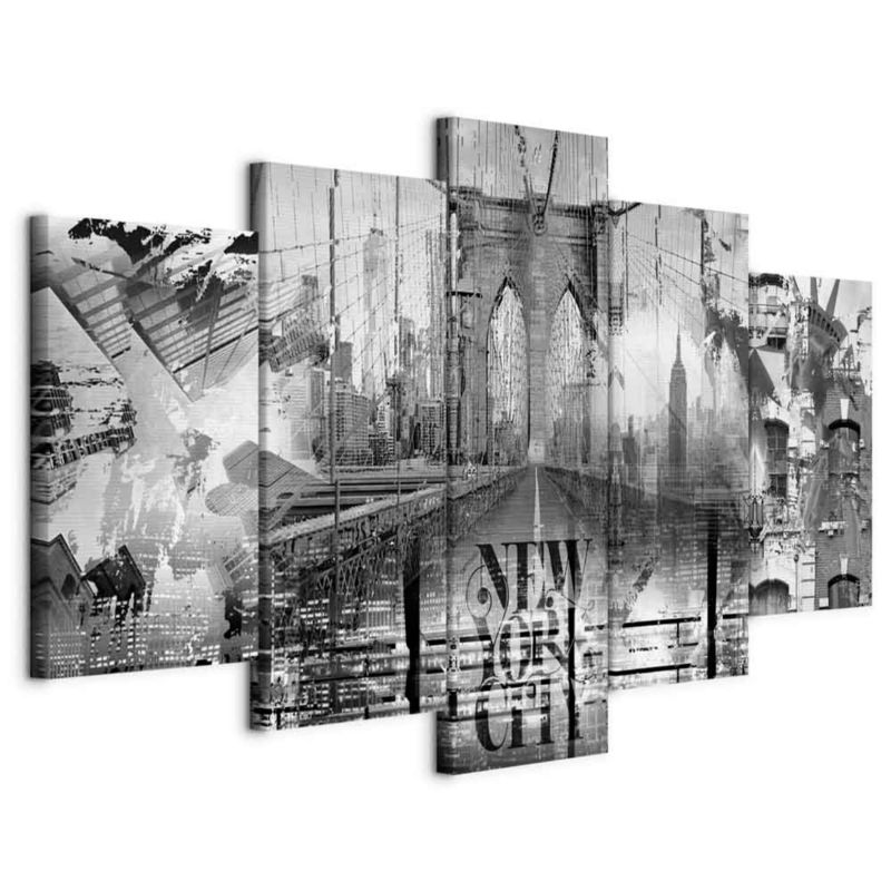 Obraz Artgeist NYC Collage 100 x 50 cm płótno włoskie 1 szt