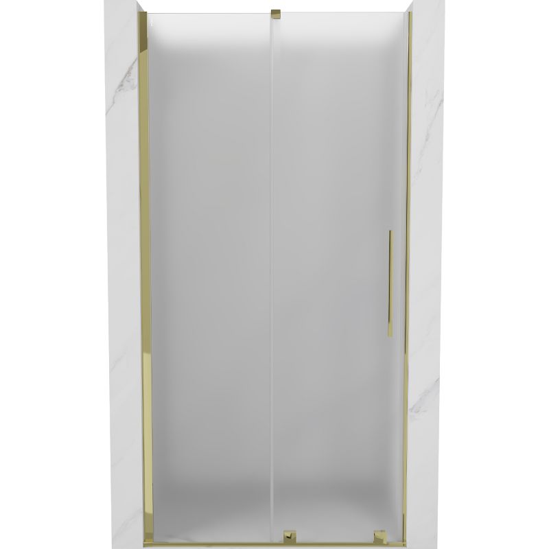 Drzwi prysznicowe przesuwne Mexen Velar złote szron 90x200 cm 1 szt.