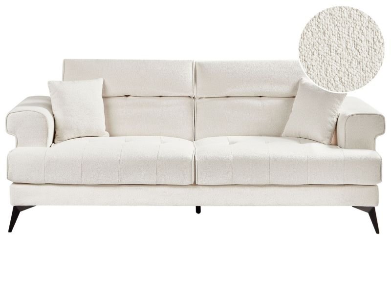 Sofa 3-osobowa biała SKIVE 1 szt.