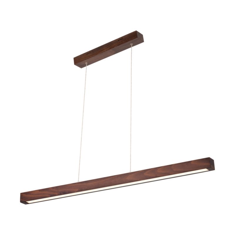 Drewniana Lampa Wisząca SPOT Light 2xLED 28.5W Drewno Bukowe Orzechowe FSC, Ściemniacz Dotykowy, 1 szt.