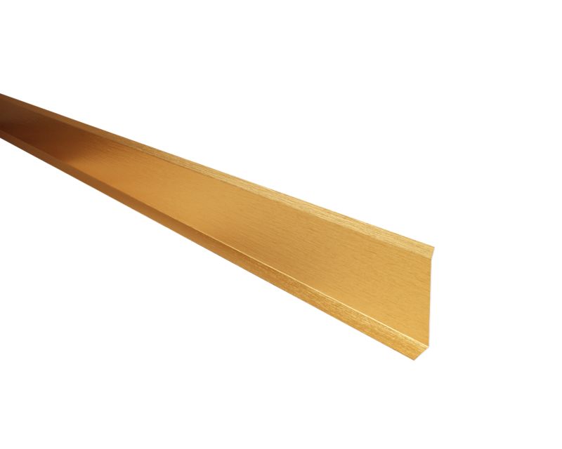 Listwa przypodłogowa F Lambro cokół stalowy złoty matowy 6cm x 270cm 1 szt.