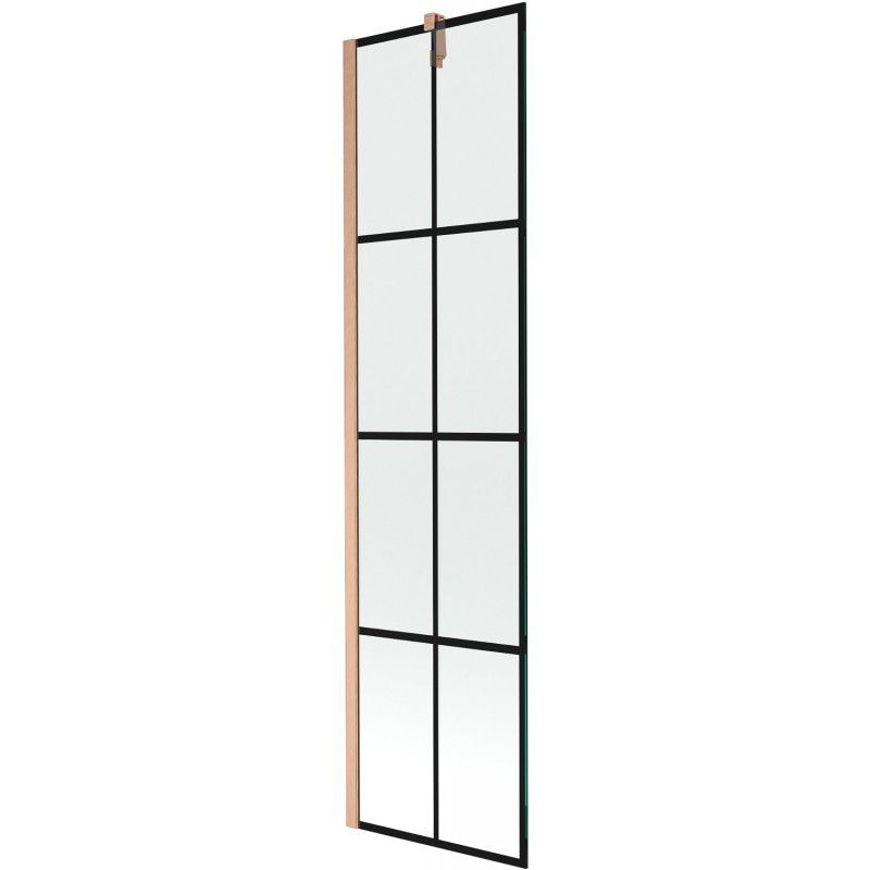 Parawan nawannowy Mexen Next czarny wzór 50 x 150 cm 1 szt.