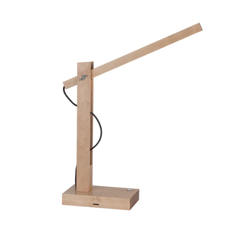 Drewniana Lampa Stołowa SPOT Light 1xLED 5.5W Naturalna Brzoza FSC, Ściemniacz Dotykowy, 1 szt.