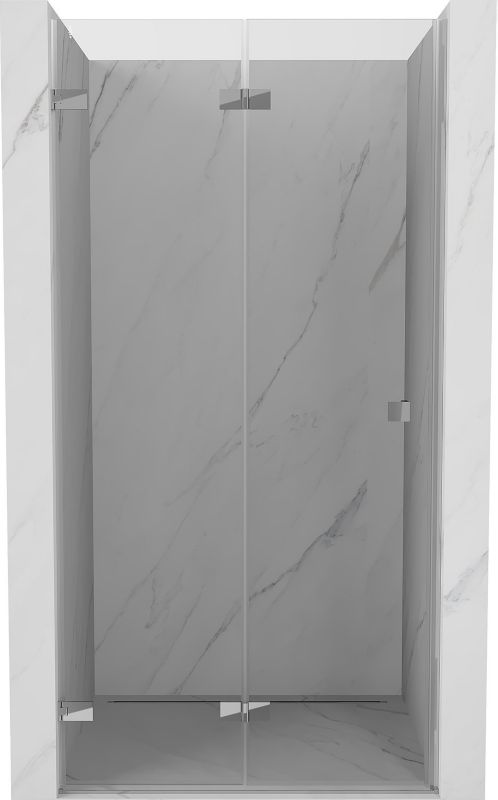Drzwi prysznicowe składane Mexen Lunar-F transparent chrom 60x200 cm 1 szt.
