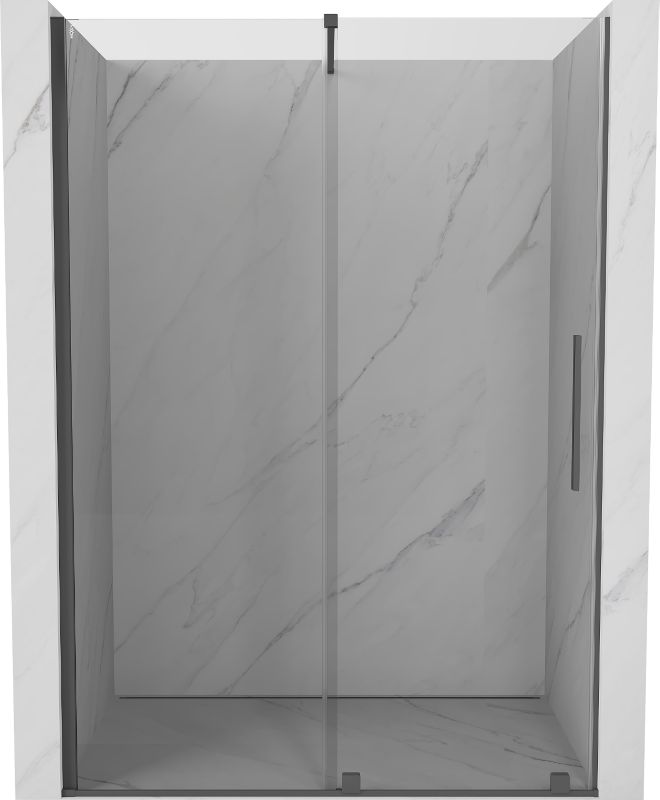 Drzwi prysznicowe przesuwne Mexen Velar gun gray 130x200 cm 1 szt.