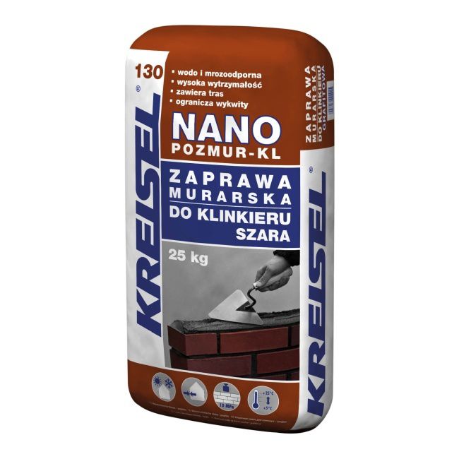 Zaprawa do klinkieru Kreisel 25 kg szary