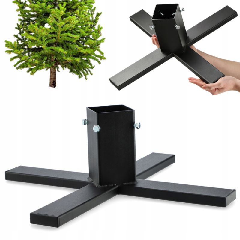 Stojak Pod Choinkę KADAX metalowy Choinkowy Na Choinkę 51cm Choinka Czarny Loft 1 szt.