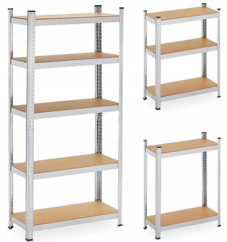 Regał metalowy MAPOWER magazynowy 5x175KG 180x90x40CM ocynkowany 1 szt.