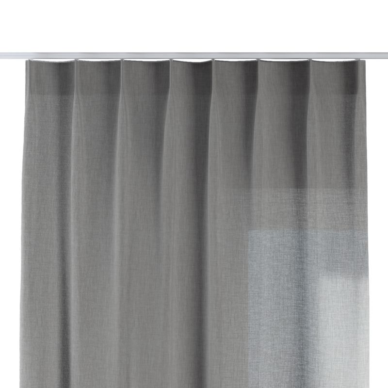 Zasłona na haczykach flex pojedynczych Dekoria 130x260 cm szary 1 szt.