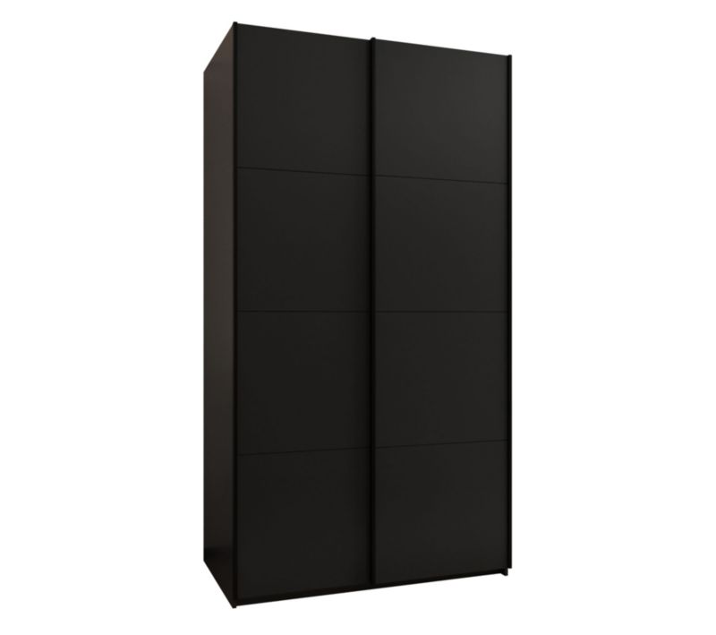 Szafa przesuwna Abiks LUX wysoka szer.130cm czarny/czarny/czarny 1szt.