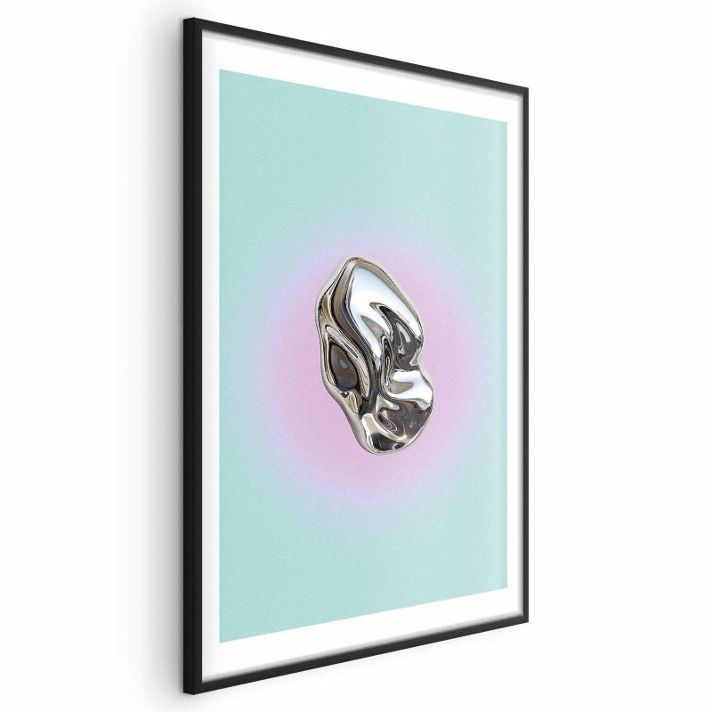 Plakat Artgeist Metaliczna Forma 40x60 cm z ramą czarną 1 szt