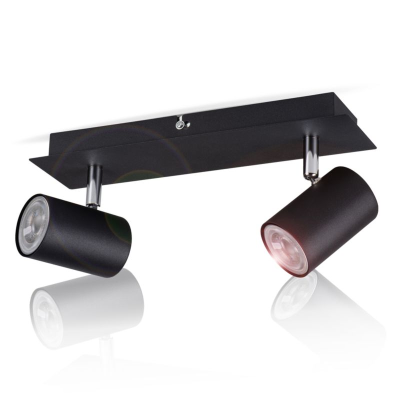 Lampa sufitowa LightLogic LL OSLO EL-2I B-SR 30549 podwójna spot oprawa halogen natynkowa ścienna 1 szt.