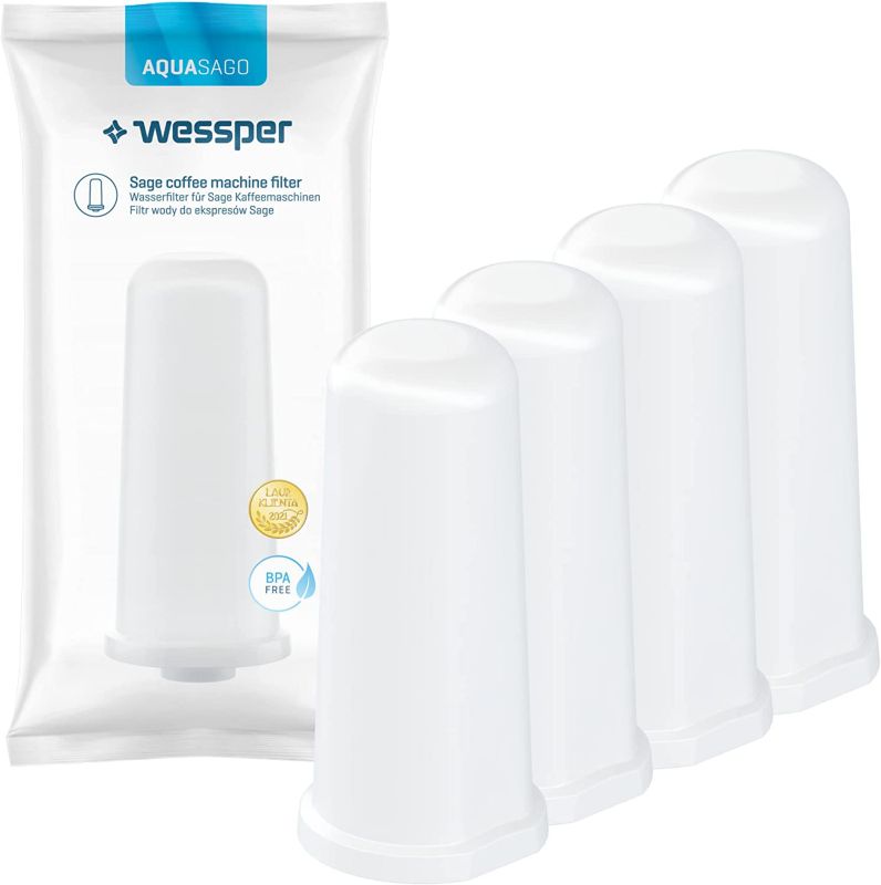 Filtry wody, Wessper, zamiennik do ekspresu Sage Breville, SES008 BES008, węglowy, 4szt