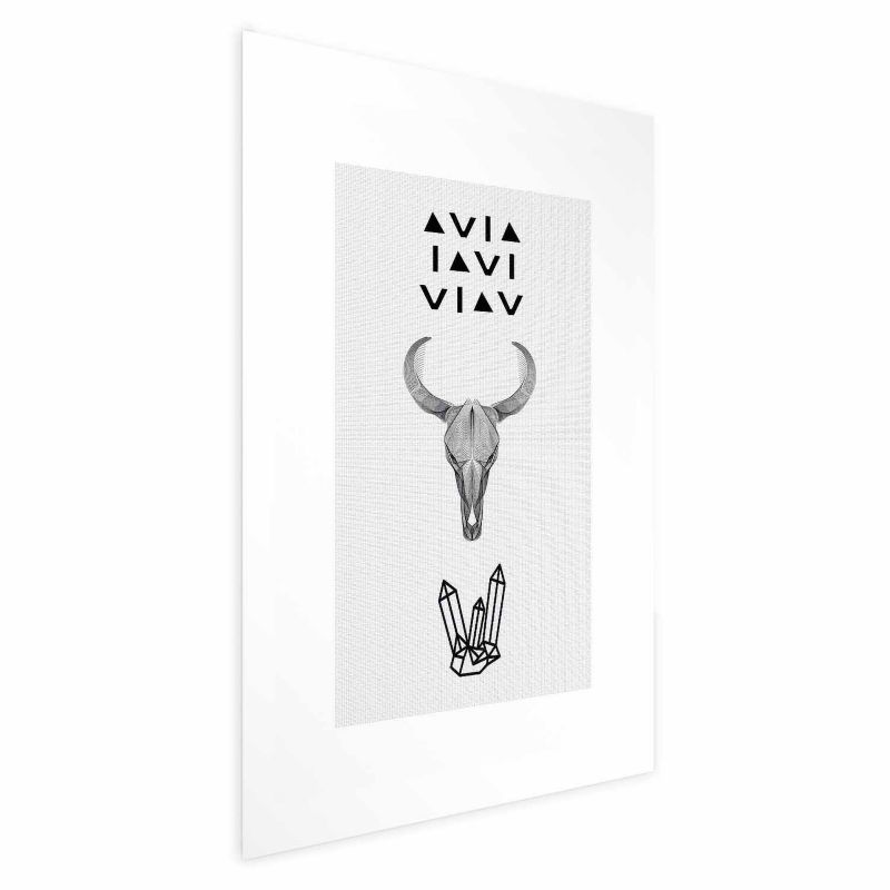 Plakat Artgeist Zwierzęca czaszka 40x60 cm bez ramy 1 szt