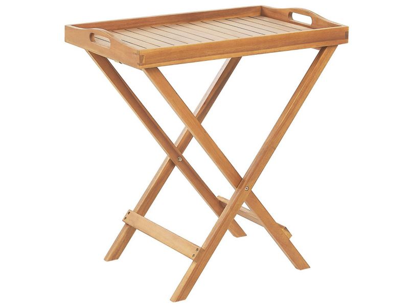 Stolik pomocniczy Java Drewno Jasne drewno 1 szt.