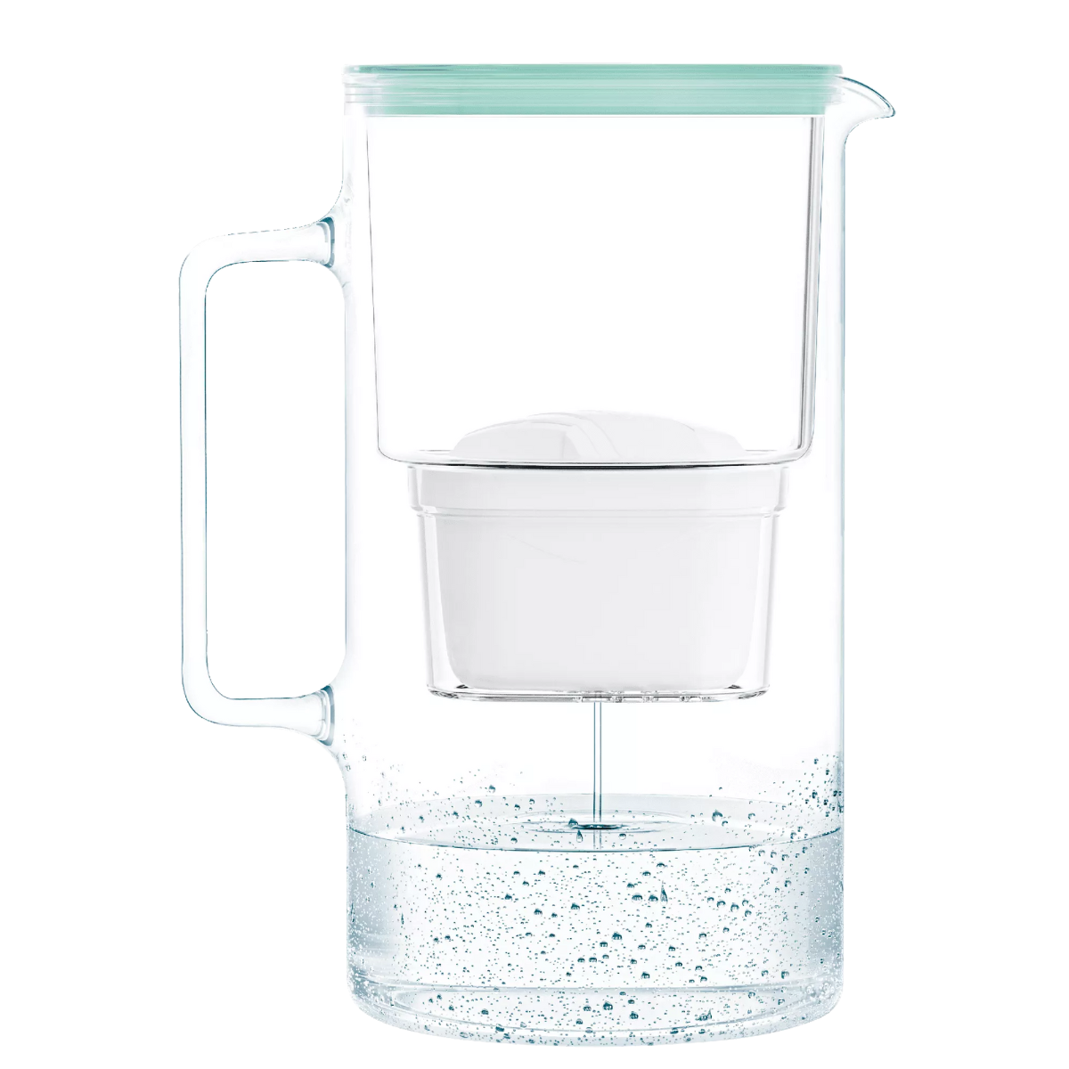 Wessper szkalny dzbanek filtrujący D2 Borosilicate futureflow 3,3 litra z licznikiem. Kolor zielony.