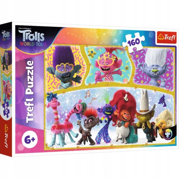 Trefl Puzzle 160 el. Wesoły Świat Trolli