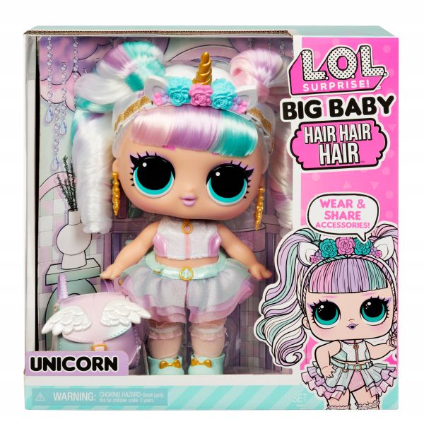 Lalka LOL S BIG BABY HAIR UNICORN