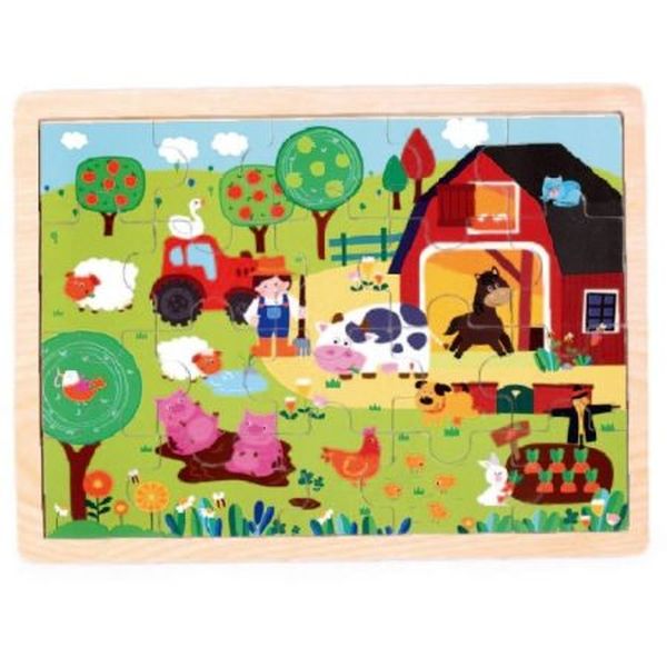 PUZZLE DREWNIANE FARMA