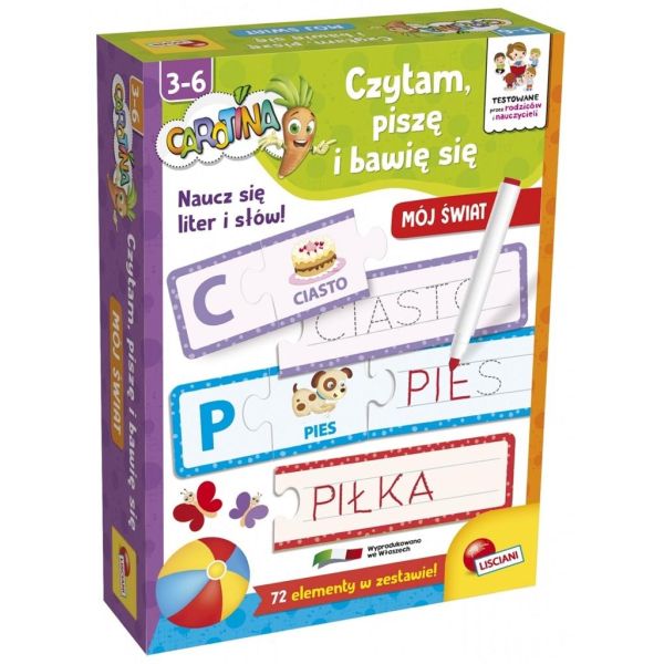 Czytam, Piszę i Bawię Się Mój Świat Carotina Lisciani