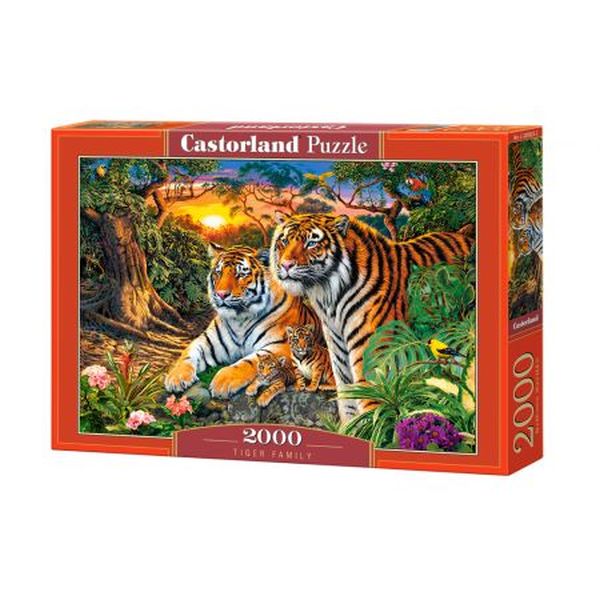 Puzzle 2000 el. Tiger Family