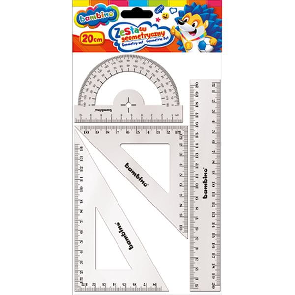 Zestaw geometryczny BAMBINO 4 elementowy 20 cm