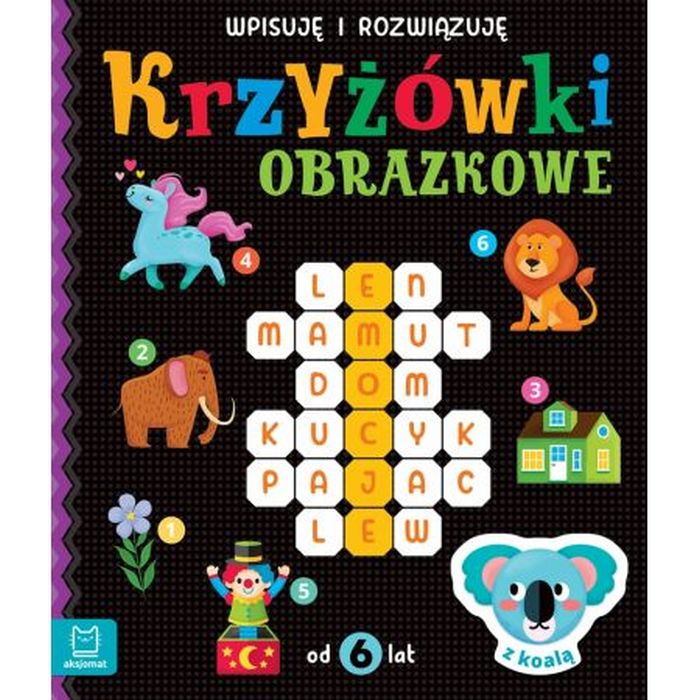 KRZYŻÓWKI OBRAZKOWE Z KOALĄ OD 6LAT